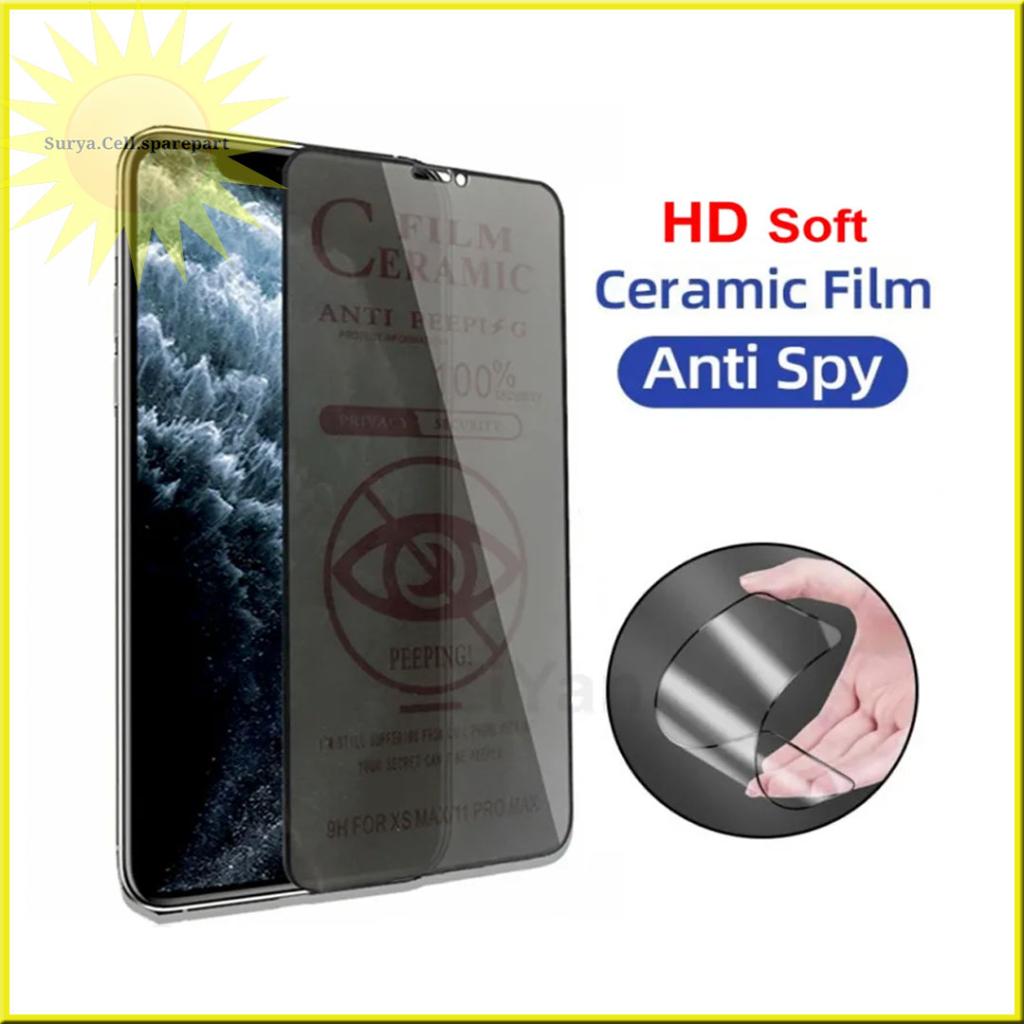 Anti-Scratch เซรามิค Matte Spy Anti Glare Samsung M15 5g A55 5g A35 5g A15 4g 5g A16 A05 A05s A06 A2