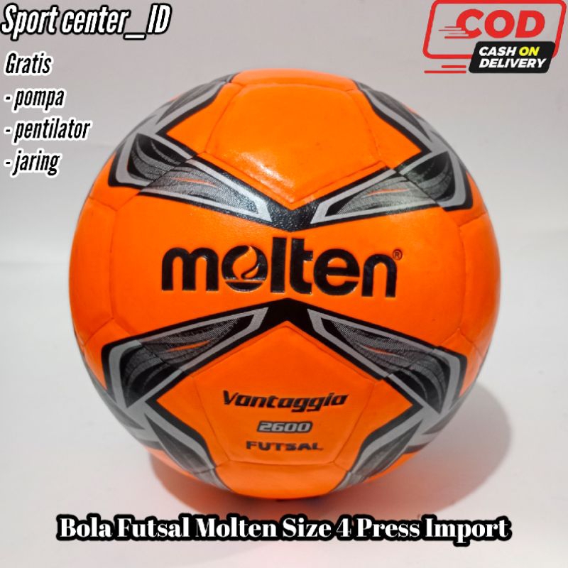 Molten Futsal Ball Molten Vantaggio Press Original Size 4