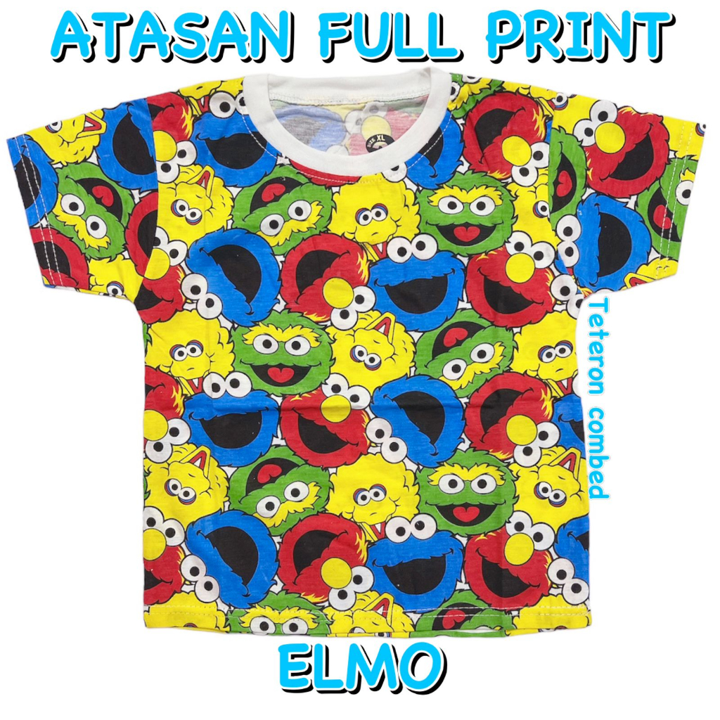 KATUN 3S YEYA - เสื้อยืดสีขาวสําหรับเด็กผู้ชาย/GUYS KIDS MADE OF ELMO COTTON T-SHIRT MATERIAL