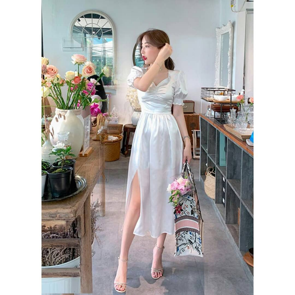 Yuna MIDI SATIN CHRISTMAS DRESS
