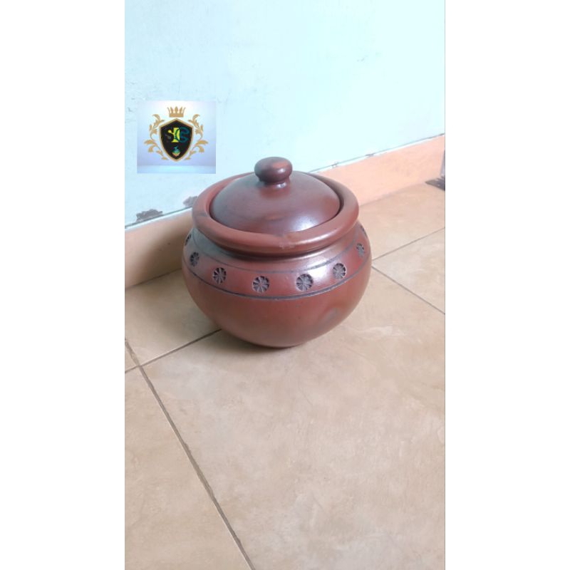 CLAY POTTERY JAR D-20 CM ข้าวคั่วธรรมชาติคลาสสิก ETHNIC UNIQUE SAM CORP