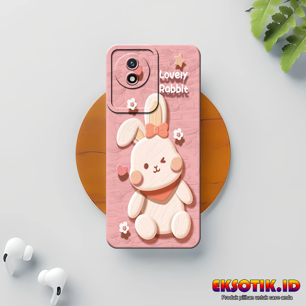 VIVO Y02T กรณี Eksotik.id VIVO Y02T ปลอก VIVO Y02T ซิลิโคนโทรศัพท์มือถือผิวอุปกรณ์เสริม Hardcase Sof
