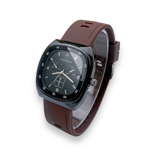 Jam Tangan HP Pria Wanita Kotak Fashion Strap Rubber Analog Watch M206