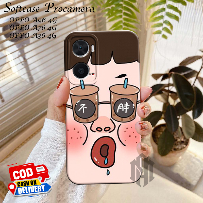 SOFTCASE PRO CAMERA OPPO A36/A76/A96 4G REALME 9i - PRO CAMERA - COOL CASE - SOFTCASE - OPPO SILICON