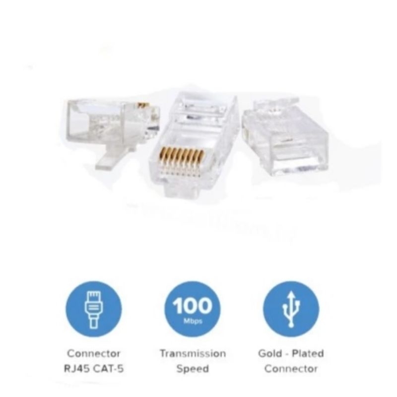 RJ45 Cat 5 / Cat 5e Connector คุณภาพ