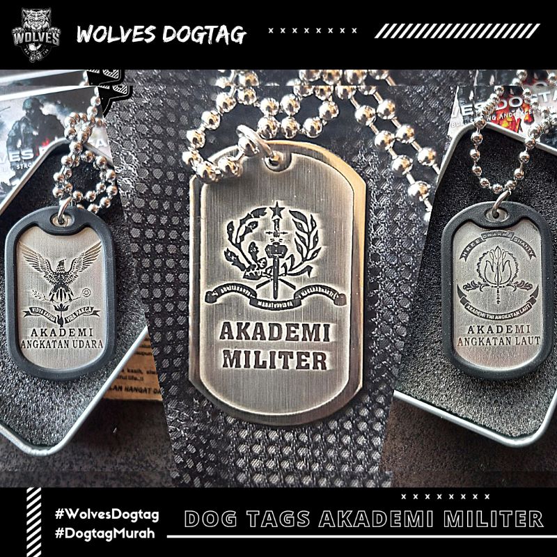 สร้อยคอ Dogtag มีโลโก้ AKMIL / AAU / AAL / สร้อยคอแชสซี / สร้อยคออเคดมี่ทหาร / สร้อยคอนฮาน/นายร้อย
