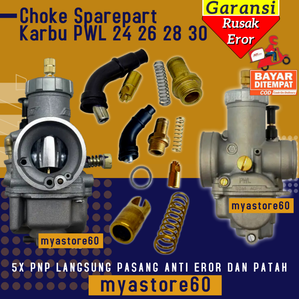 (PAY AT HOME) Choke Cuk คาร์บูเรเตอร์ คาร์บูเรเตอร์ Coke PWL 24 26 28 30 รับประกัน PNP เดิม