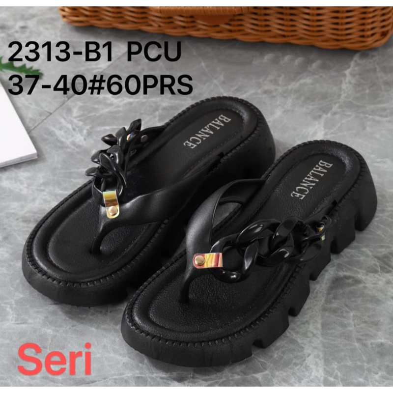 รองเท้าแตะเยลลี่โซ่สมดุล 2313-B1