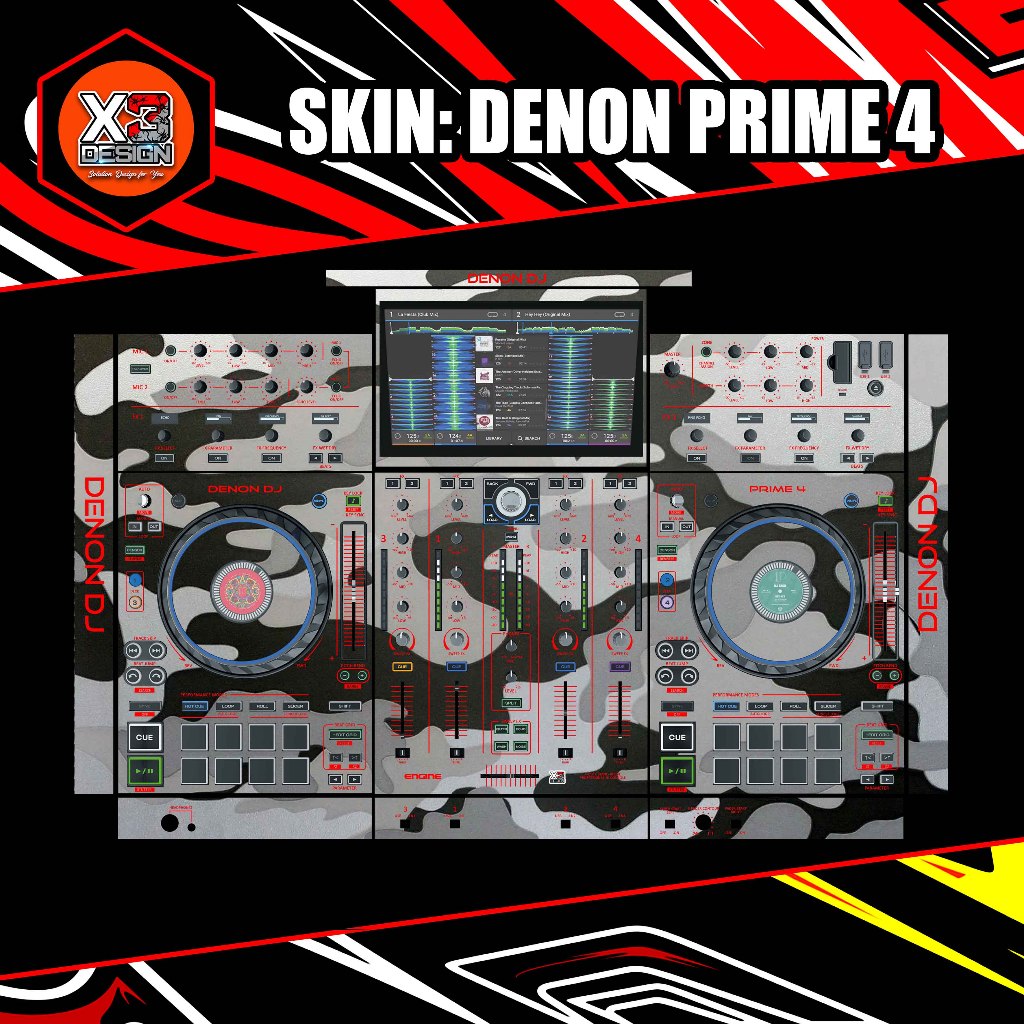 Skinz DENON DJ PRIME 4 หลากสีและหลากหลาย