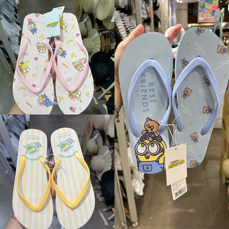 Miniso x Minions !!️ รองเท้าแตะมินเนี่ยน