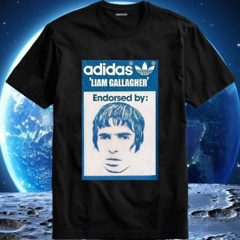 เสื้อยืดผู้ชายผู้ใหญ่ชาย Brithis Rock Band Group โปสเตอร์ Oasis Manchester Noel Liam Gallagher Wonde