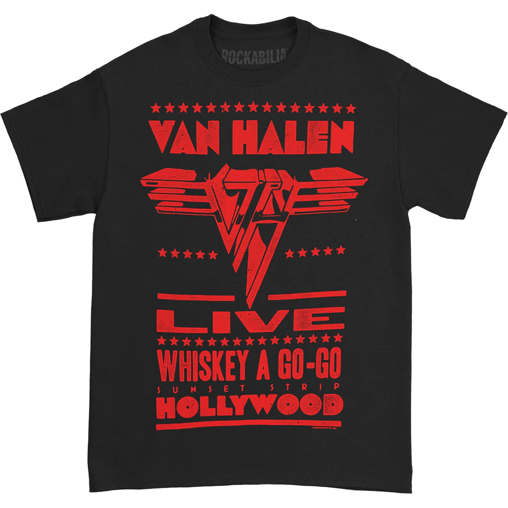 เสื้อยืด Van Halen Whisky A Go | เสื้อยืดวง