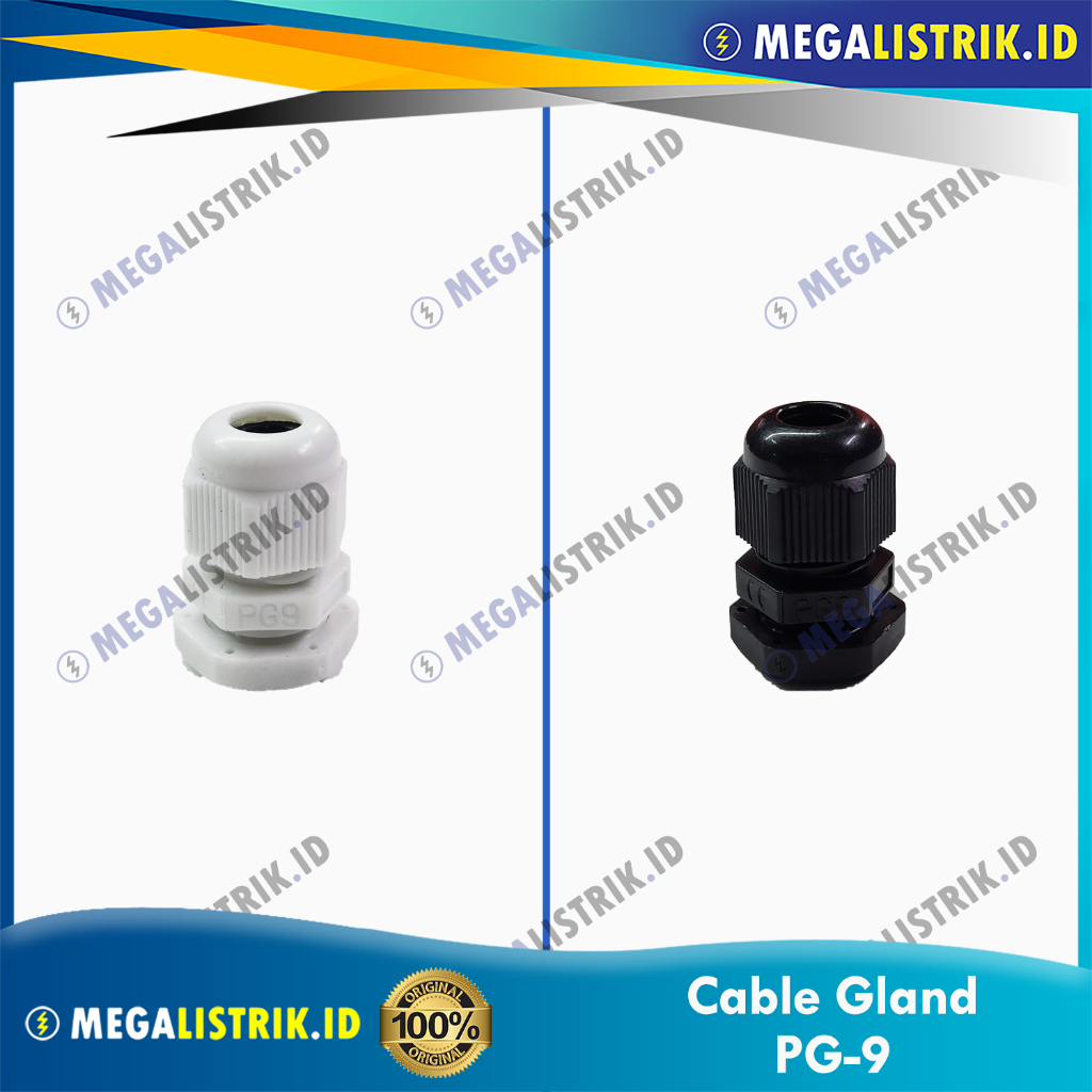 PG-9 CABLE GLAND / WATERMUR CABLE PG9 / WATERMOOR NYLON PVC 4-8 MM