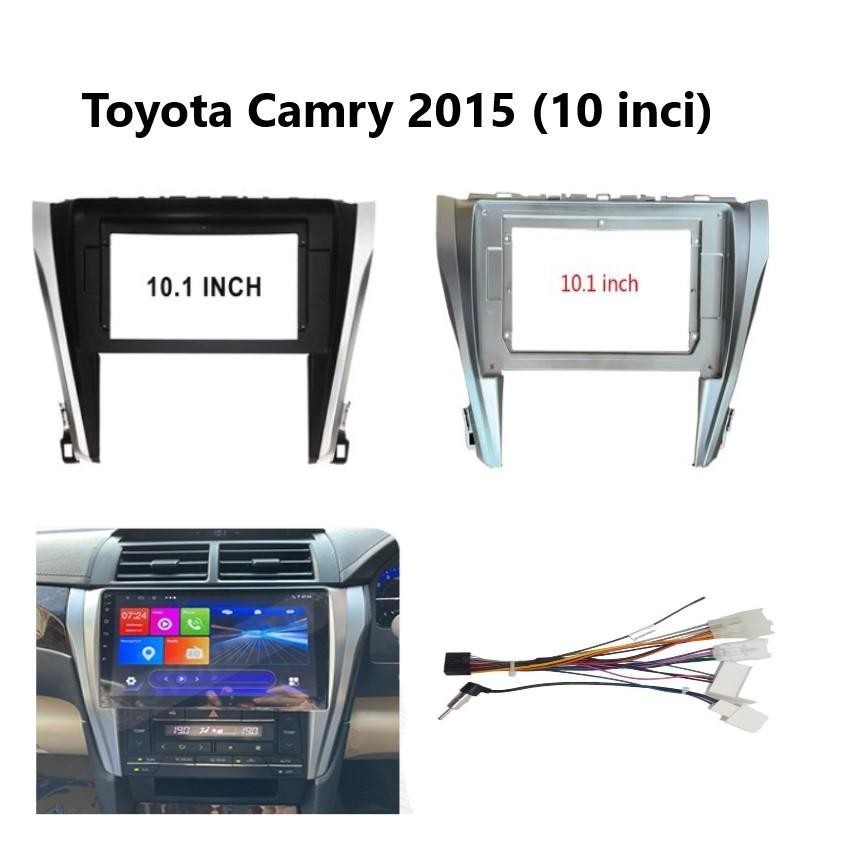 Toyota Camry 2015 หน ่ วยหัวแผงกรอบ 10 นิ ้ ว Android