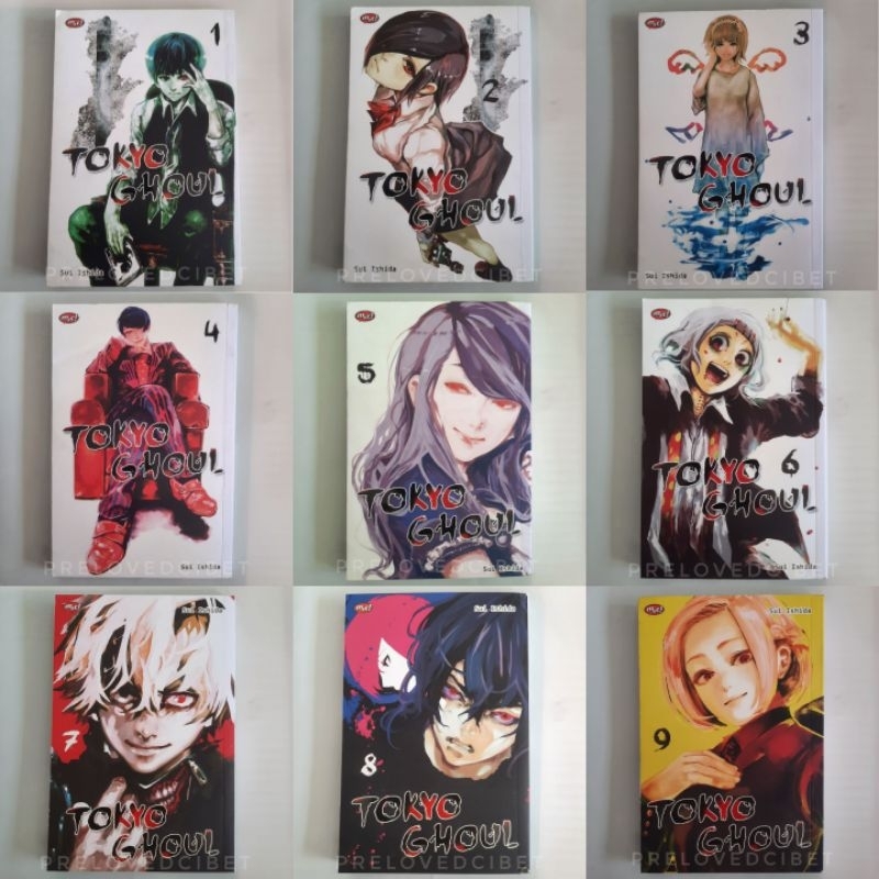 การ์ตูน Tokyo Ghoul 1-13 ดั้งเดิม / การ์ตูนญี่ปุ่น / การ์ตูนมือสอง