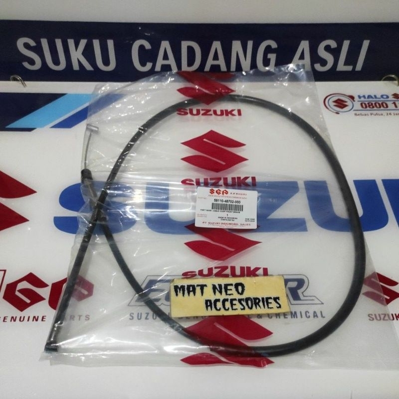 สายเบรกหน้า SUZUKI TS 125 58110-48702-000 อะไหล่แท้แท้ SGP SUZUKI อะไหล่แท้