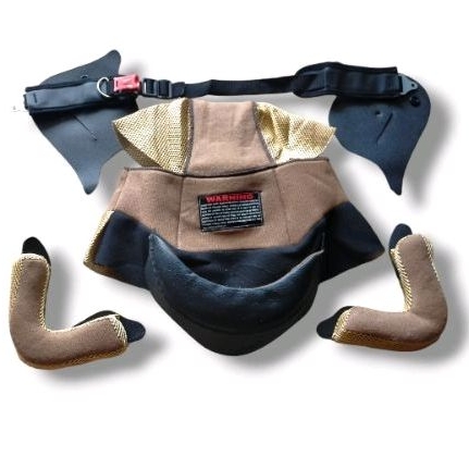 (SE) Universal SGV MS88 Gold Mesh Bogo Helmet Foam Plus Helmet Strap