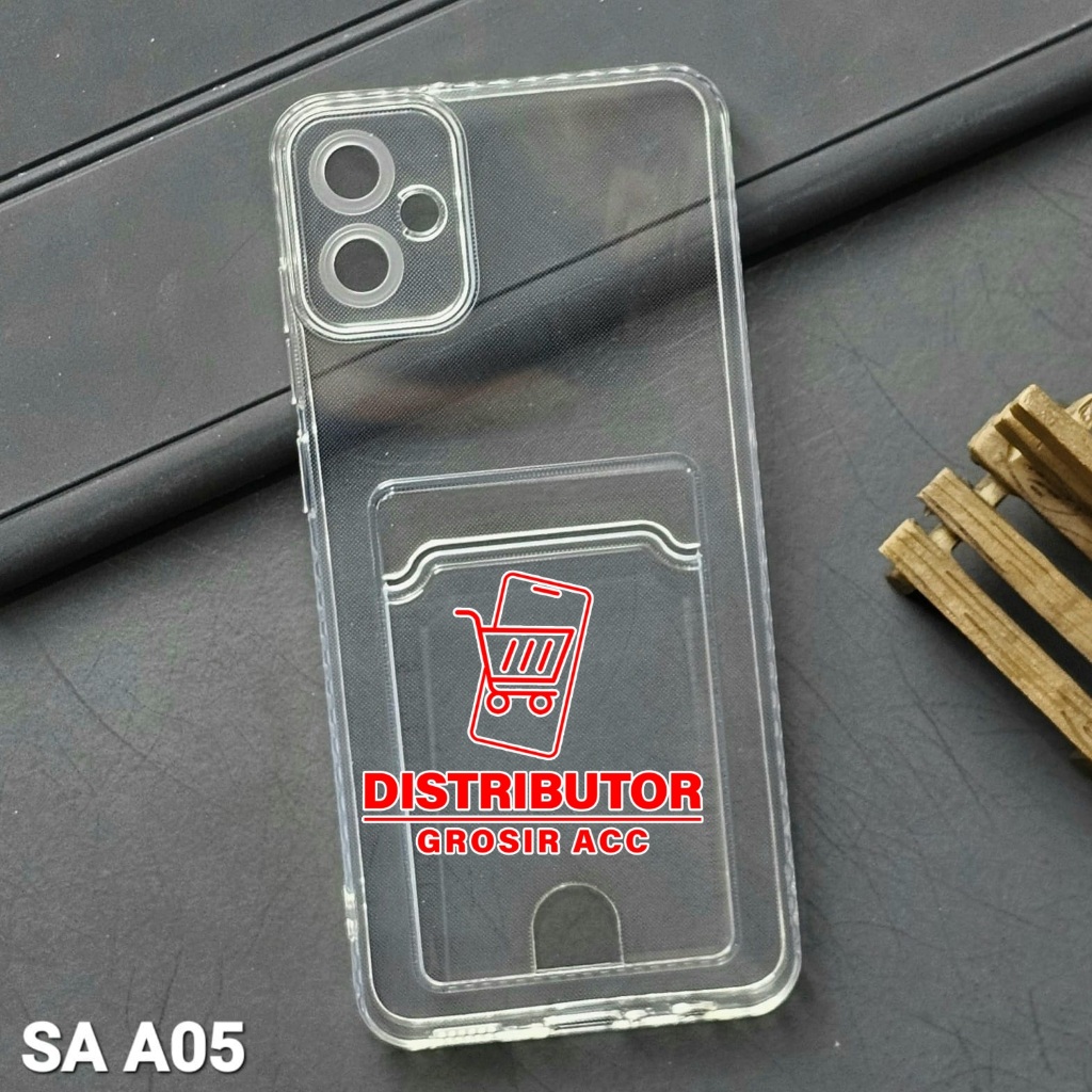 SAMSUNG A05 SOFTCASE CARD CASE CLEAR CARD SLOT CASE SAMSUNG A05