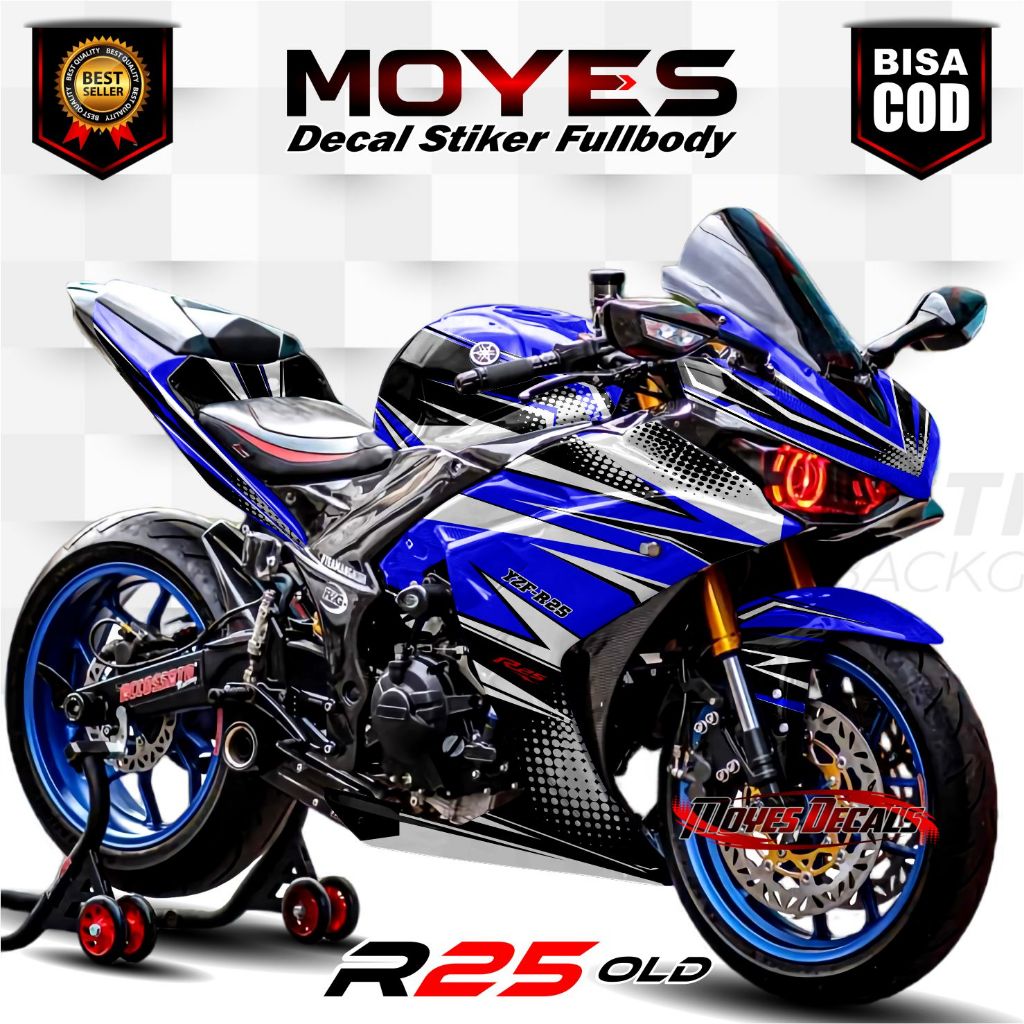 Decal R25 Fullbody Variation สติกเกอร์ Yamaha R25 Design Motiv Racing
