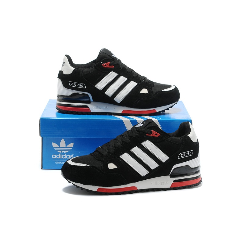 Hitam รองเท้ากีฬา ADlDAS_ZX750 CLOUD ADVANTAGE PLAIN BLACK SCHOOL รองเท้า GYM รองเท้ารองเท้าสบายๆรองเท้าผู้ชาย