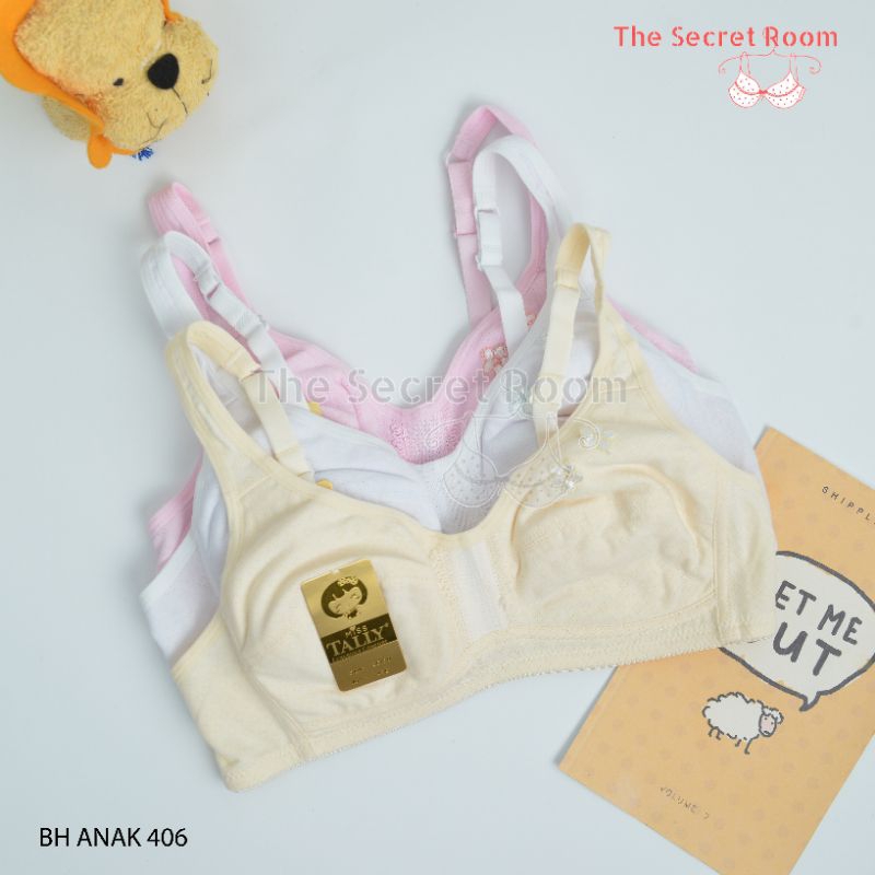 TALLY BRA BH TEENAGER ABG 406 I CUP AI FULL CUP | NO FOAM I WIRELESS I SIZE 32 - 38 I HOOK 3