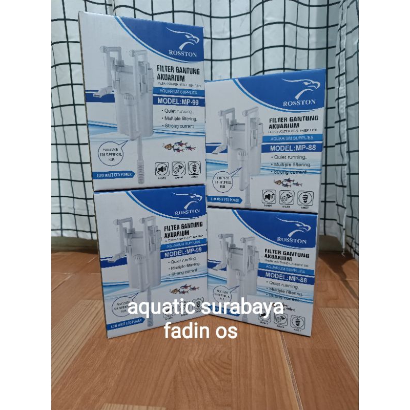 ROSSTON EXTERNAL AQUARIUM ตัวกรองแขวน ROSSTON MP 88/99 ตัวกรอง CANISTER
