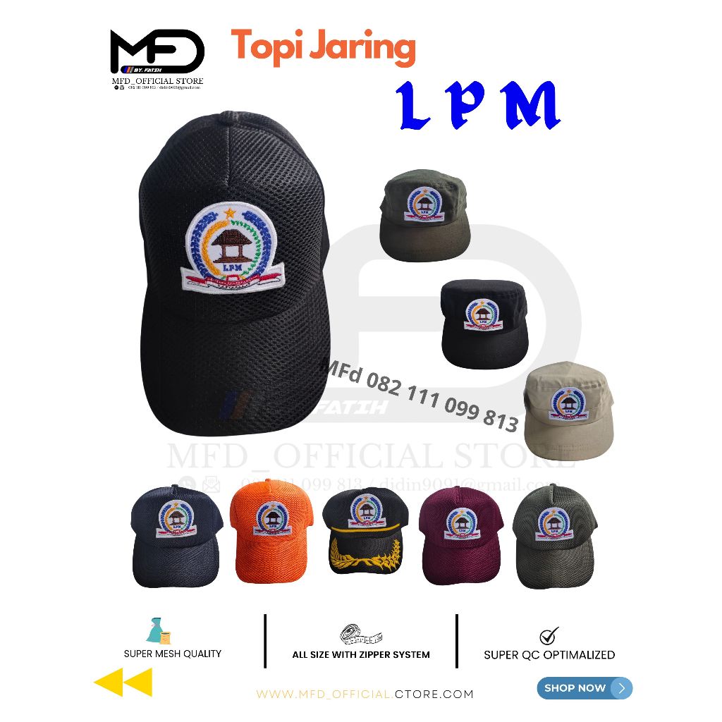 Hitam Mfd LPM Net Hat LPM Field Hat Black Net LPM Hat - หน ่ วยงานให ้ คําปรึกษาชุมชนอินโดนีเซีย LPM Commando Hat Cool Field Net Hat