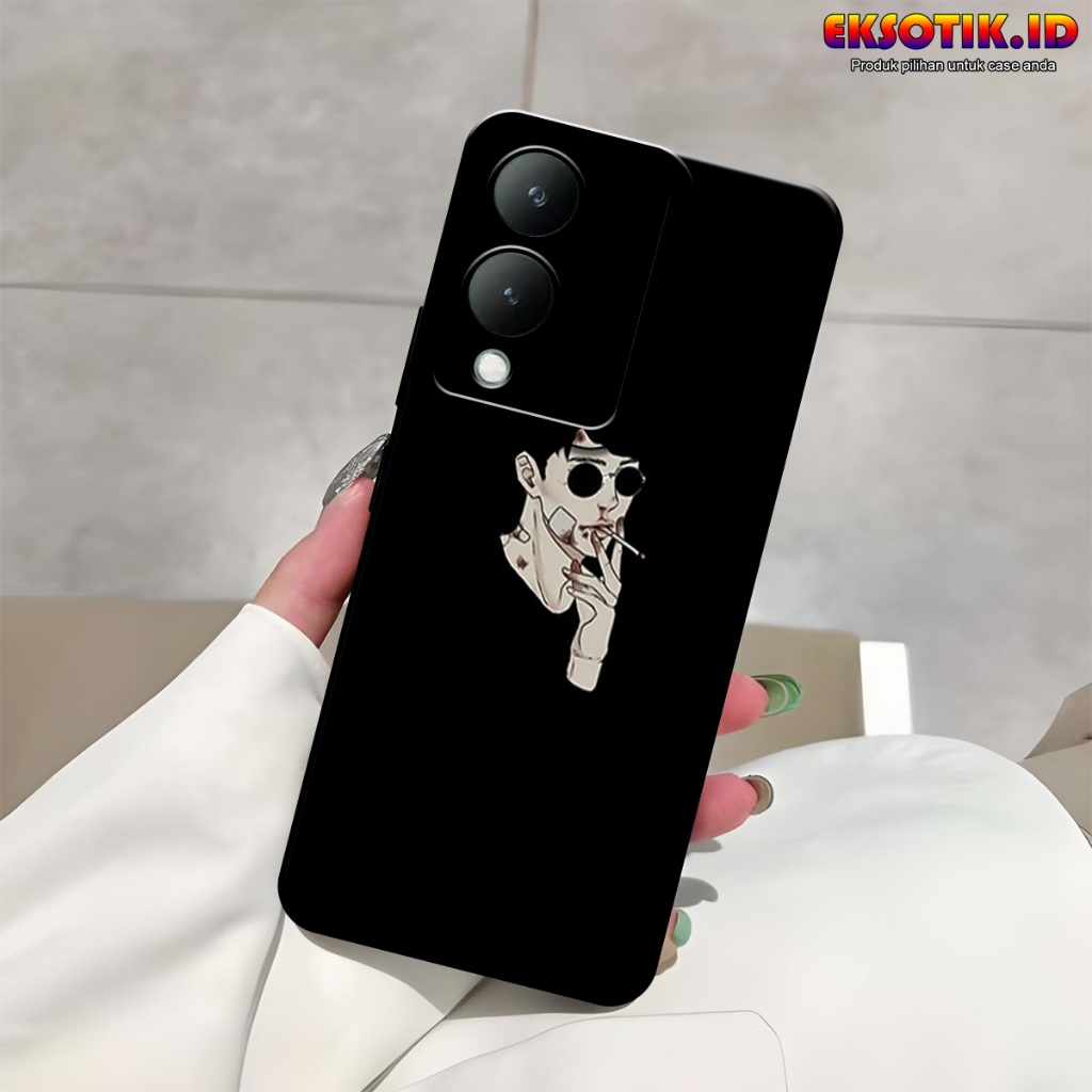 VIVO Y17S กรณี Eksotik.id VIVO Y17S ปลอก VIVO Y17S ซิลิโคนโทรศัพท์มือถือผิวอุปกรณ์เสริม Hardcase Sof