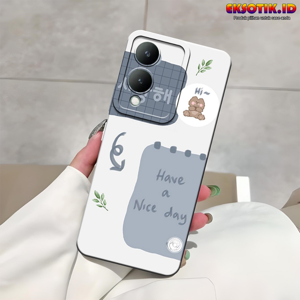 VIVO Y17S กรณี Eksotik.id VIVO Y17S ปลอก VIVO Y17S ซิลิโคนโทรศัพท์มือถือผิวอุปกรณ์เสริม Hardcase Sof