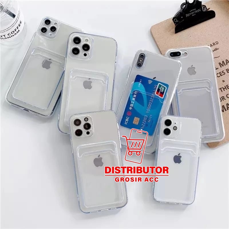 SAMSUNG J2 PRIME SOFTCASE CARD CASE CLEAR CARD SLOT CASE SAMSUNG J2 PRIME