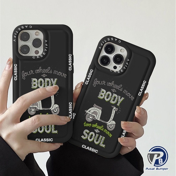 SS870 SOFTCASE SILICON CASING SHOCKPROOF VESPA CLASSIC สําหรับ VIVO Y03 Y17S Y02 Y02T Y12 Y15 Y17 Y1