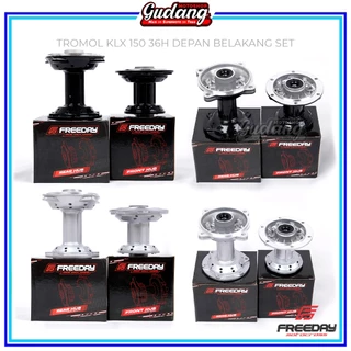 Freeday ชุดกลอง 36 หลุม Cross KLX 150 Bigfoot Dtracker Non Disc สีดําเงิน
