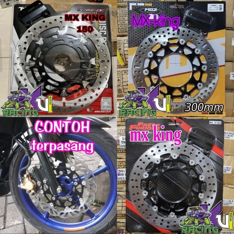 จานดิสหน้ากว้าง 300 มม. แถมขายึด MXking ktc tzm psm รุ่น yamaha mx king 150 MXKing รถมอเตอร์ไซด์