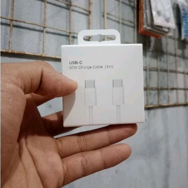 สายเคเบิลข้อมูล IPH0N 15/16 PRO MAX || สายชาร์จ USB-C TO C 60W IPH0N (1M)