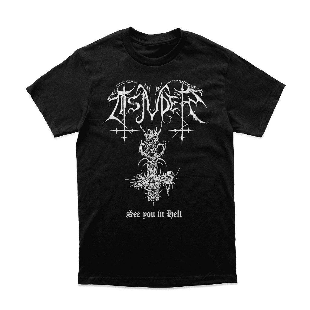 เสื้อยืด Tsjuder Black Metal Band Tsjuder "See You In Hell" สินค้า