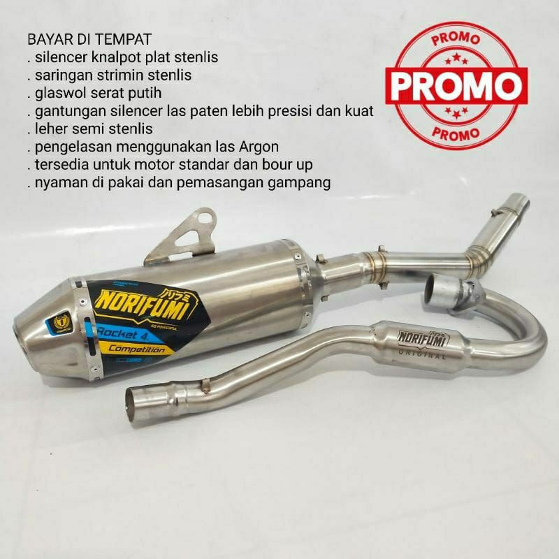Norifumi ROCKET EXHAUST 4 KLX 150 CRF 150 WR 155 Dtracker 150