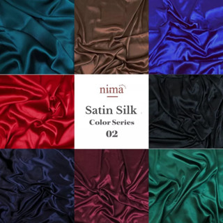 ผ้าไหมผ้าซาติน Charmuse พรีเมี่ยม 1 เมตร (กว้าง 150 ซม.) 02