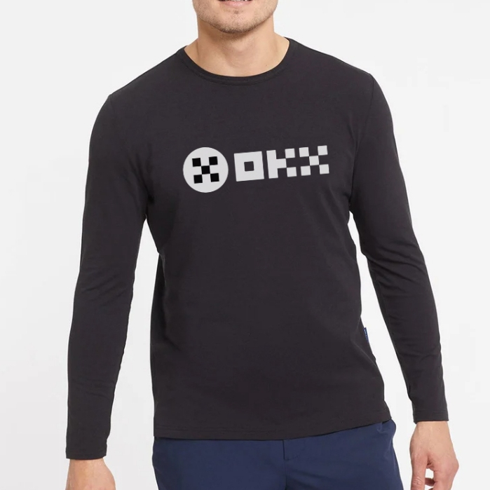 OKB Okex Crypto token เสื้อยืดแขนยาว
