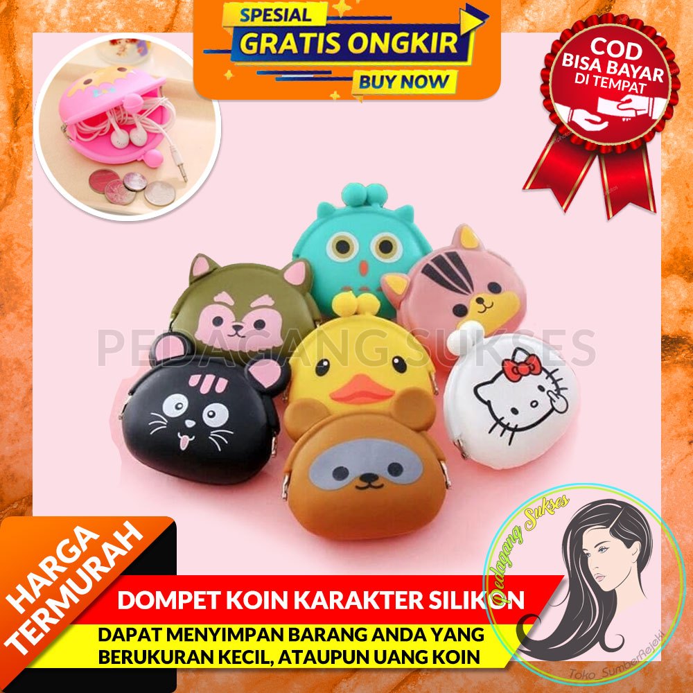 Silicone CHARACTER COIN WALLET / CARTOON COIN WALLET / JELLY COIN WALLET / COIN