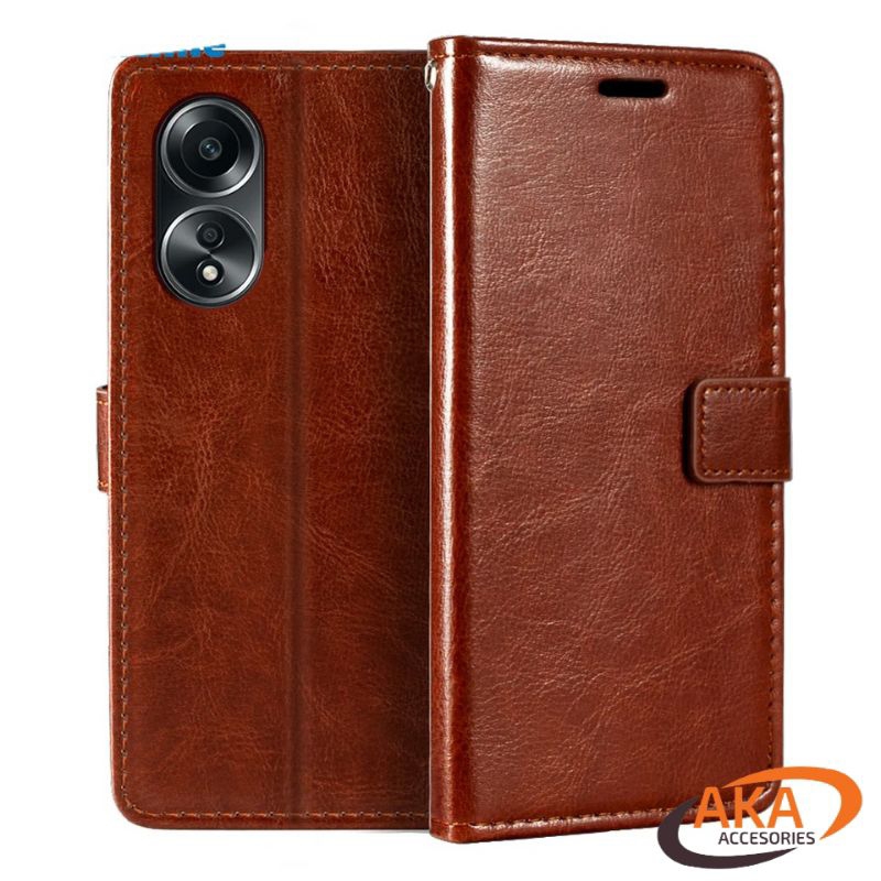 ต่อต้าน ก18 | A17 | A17K | F1S | F3 | F5 | F7 | F9 LEATHER CASE BUTTON HP WALLET LEATHER WALLET FLIP