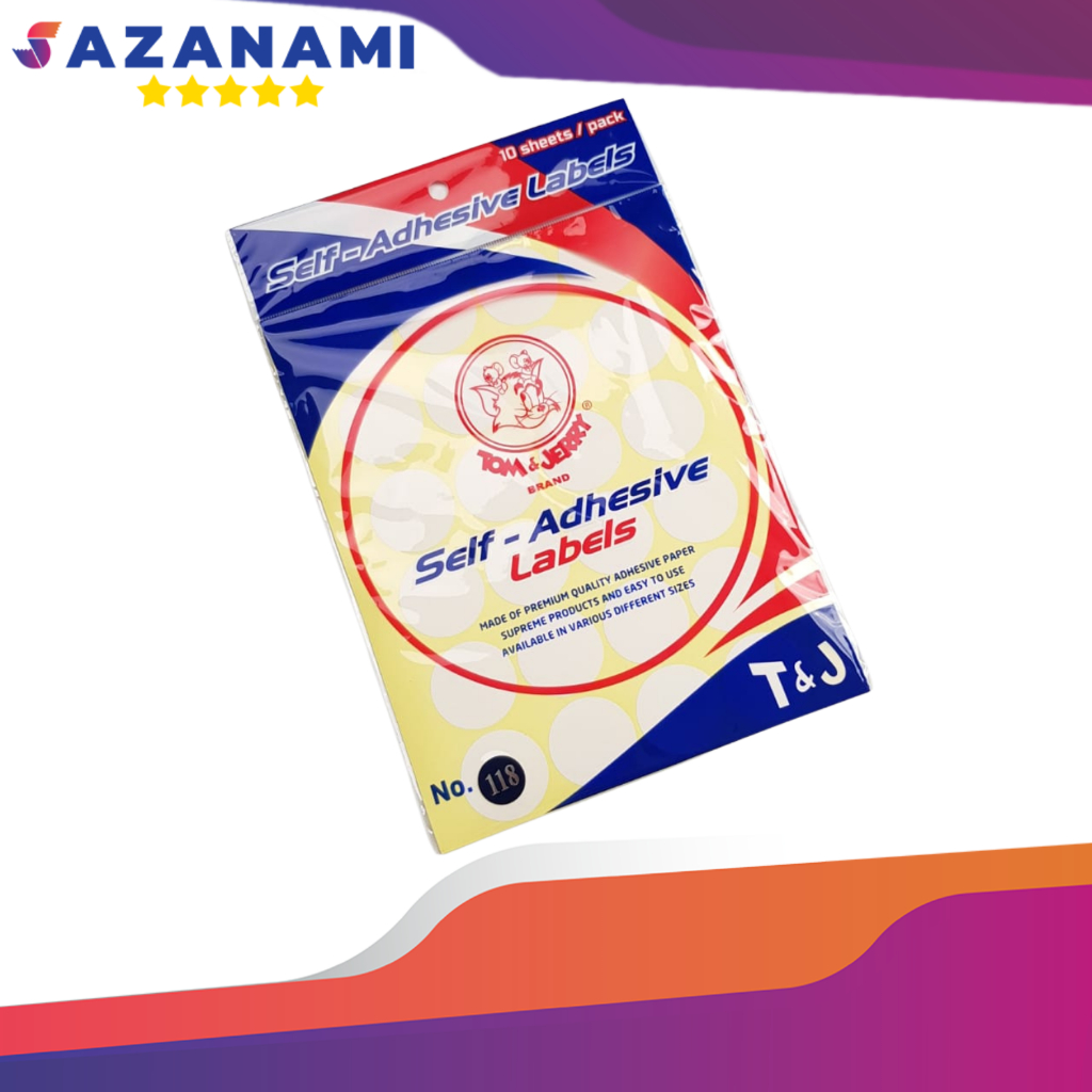 TOM & JERRY LABEL 118 32 MM สติ๊กเกอร์ฉลากสติ๊กเกอร์ TOM N JERRY 118