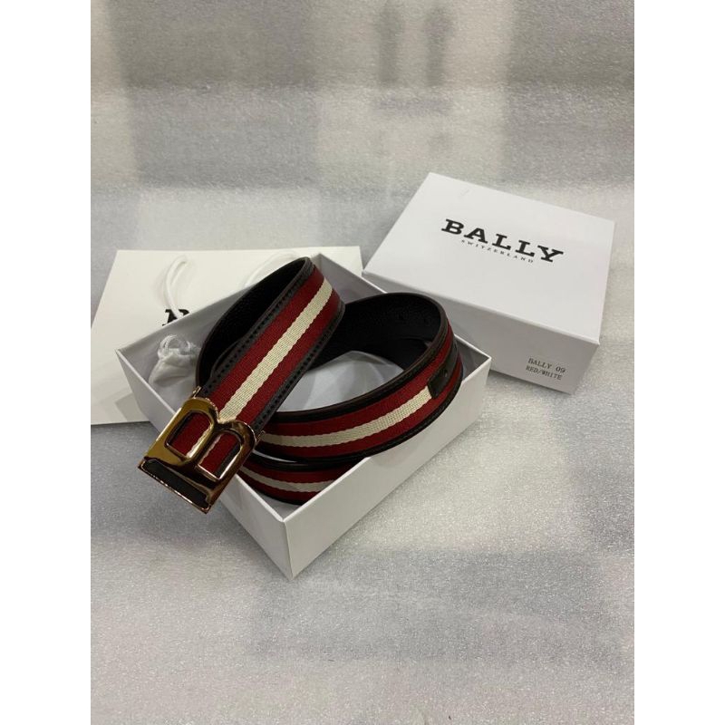 เข็มขัด Bally Logo B พร้อมหัวเข็มขัดผู้ชายนําเข้า