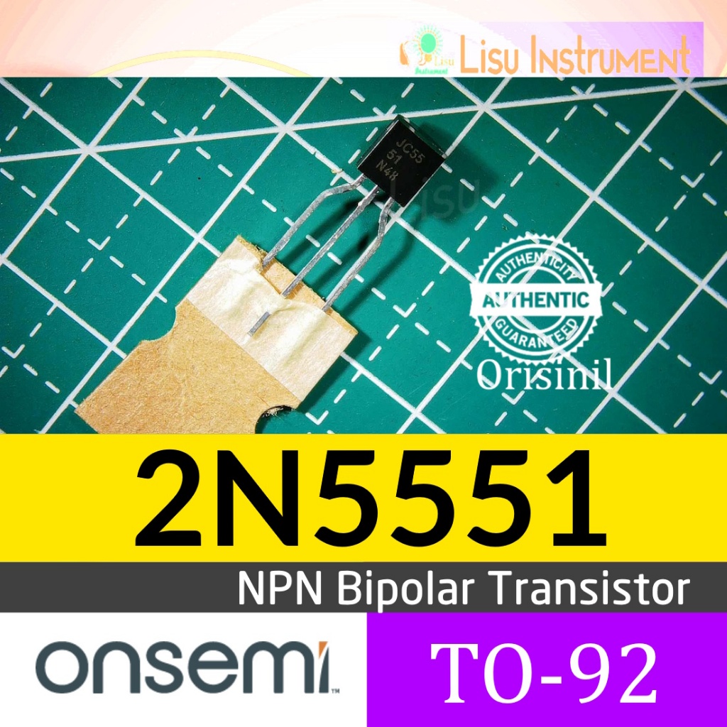 2N5551T 160V 600mA NPN Bipolar ทรานซิสเตอร์ 5551 2N5551 TO-92-3 บนกึ่งต้นฉบับ