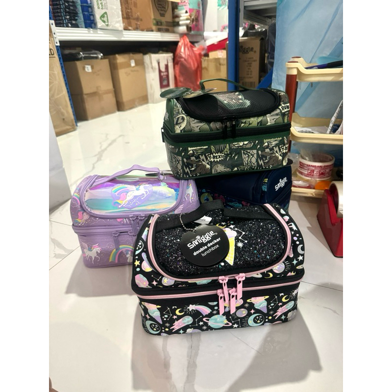 Smiggle LUNCH BOX DOUBLE DECKER LUNCH BAG SMIGGLE ของแท้