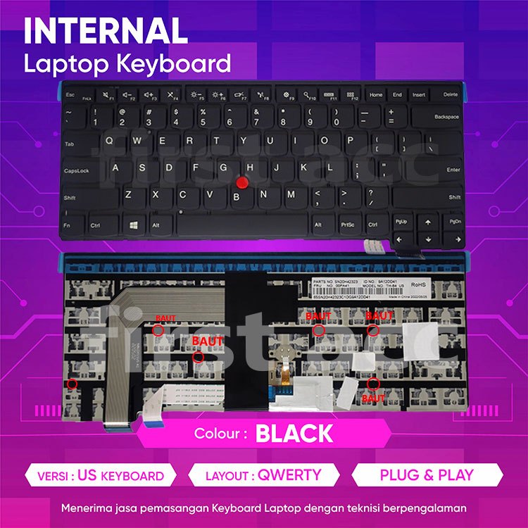 Lenv Thinkpad T460 T460S Pointer คีย์บอร์ดใหม่