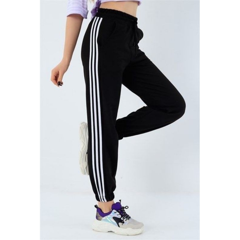 MERAH SWEAT PANTS JOGER LIS LONG PANTS JOGER ผู้หญิง LATEST JOGER ผู้หญิงสีแดงสีขาวสีดํา GREY