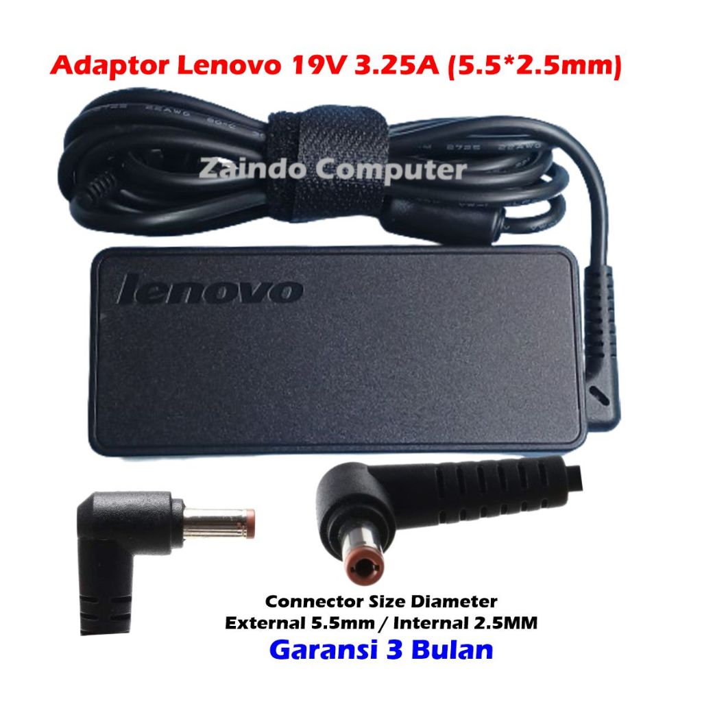 THINKPAD ADAPTER 19V 3.25A 5.5*2.5MM Y710 Y730 Y730A N500 Y300 Y310 Y310A Y330 Y400 Y410A Y430 Y500 