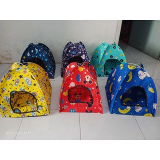 tenda kucing dan anjing praktis bisa dilipat dan dibawa