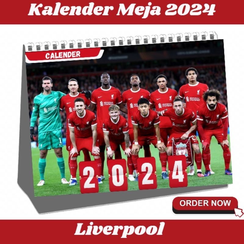 ปฏิทินตั้งโต๊ะ Liverpool ปี 2024