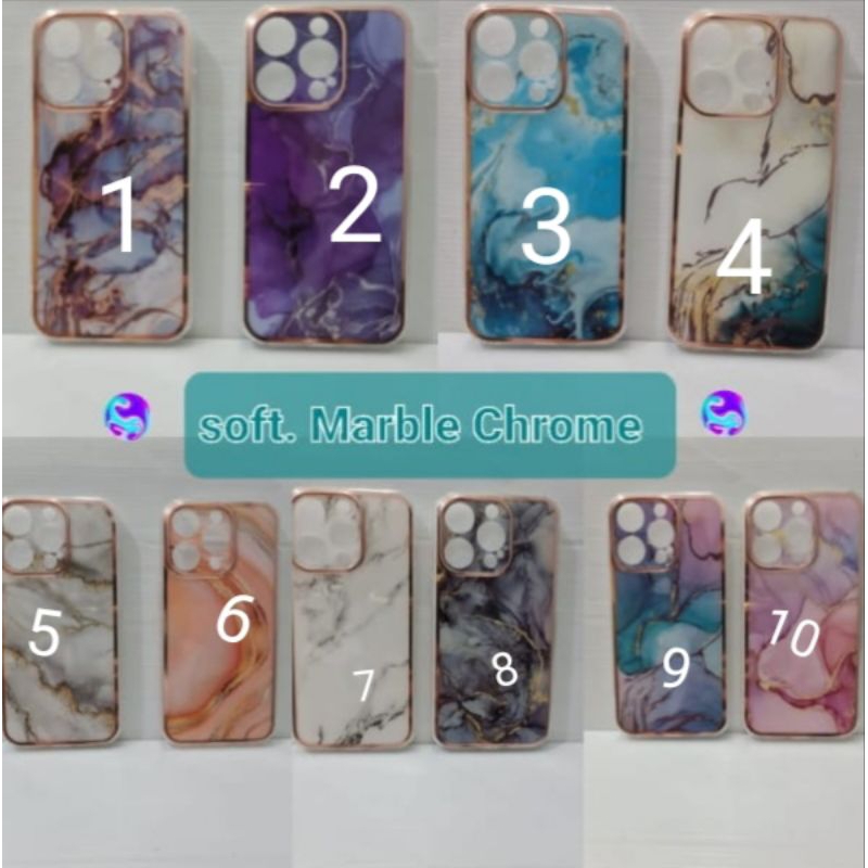 Softcase Marble Chrome Infinix Smart 5 สมาร์ท 6 สมาร์ท 7 Hot 10play Hot 9play Hot 11play Hot 12play 